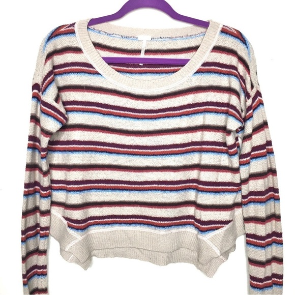 Free People Beach Road Trip Striped Pullover Sweater - Picture 9 of 13